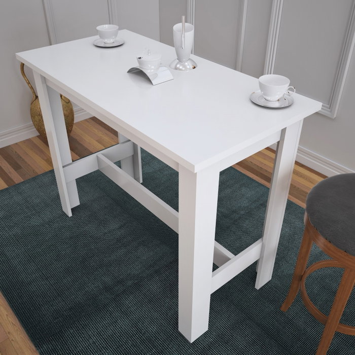 Hanah Home Mesa de Comedor Barra - Shiny White